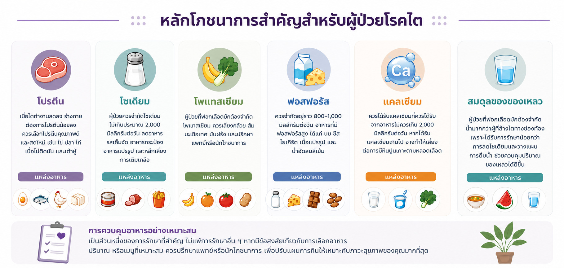 โภชนาการสำหรับผู้ป่วยโรคไต